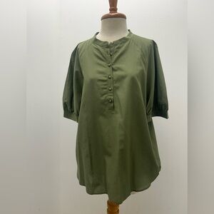 Ann Taylor Forest Green Blouse